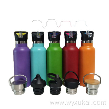 Metal water cup customized travel bottle with lid